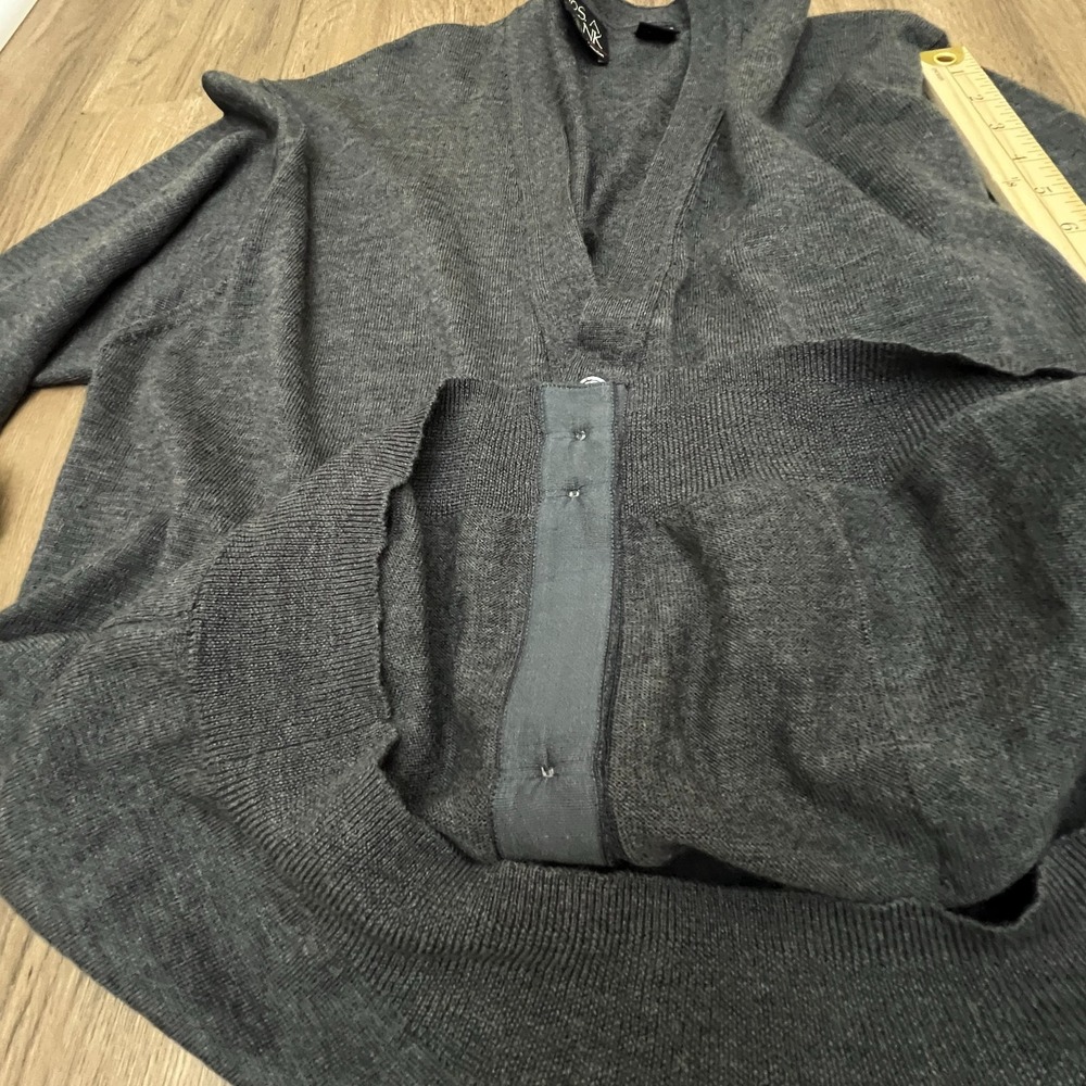 Jos A Bank Signature Merino Wool Cardigan Large Button Front Preppy Career - Picture 6 of 9
